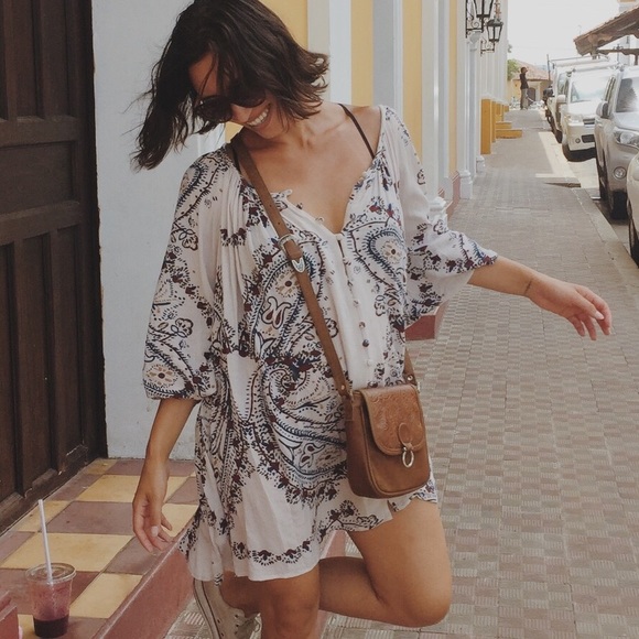 Free People Dresses & Skirts - Free People Long Sleeve Button Up Tunic/Dress